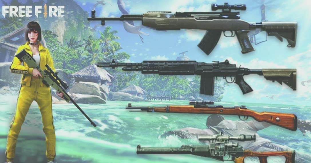best guns in free fire
