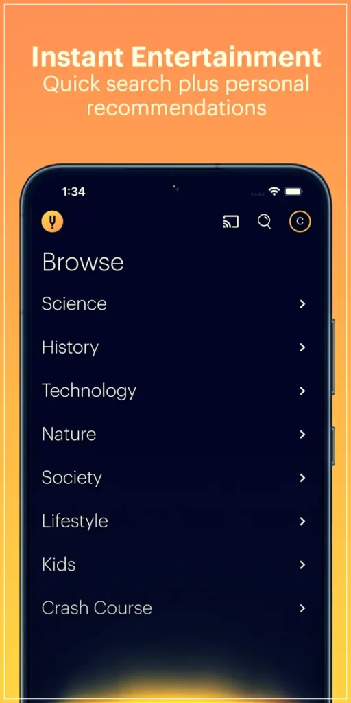curiosity stream app mod apk