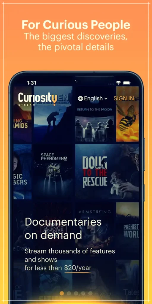 curiosity stream free mod apk